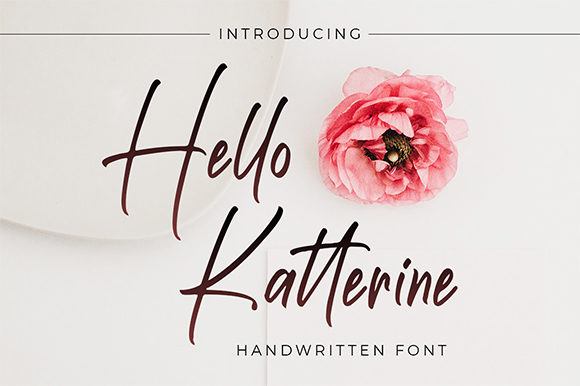 Hello Katterine Font Poster 1