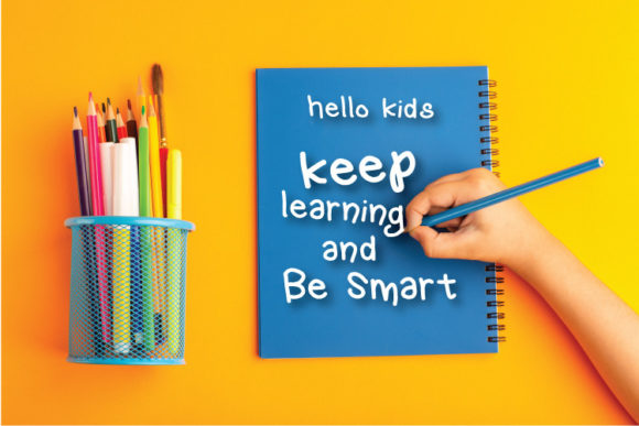 Hello Kids Font Poster 2