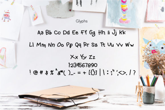 Hello Kids Font Poster 3