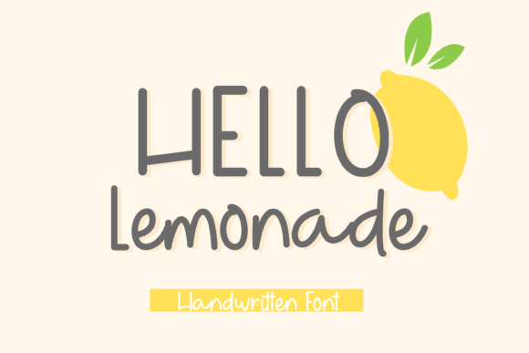 Hello Lemonade Font Poster 1
