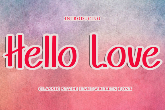 Hello Love Font