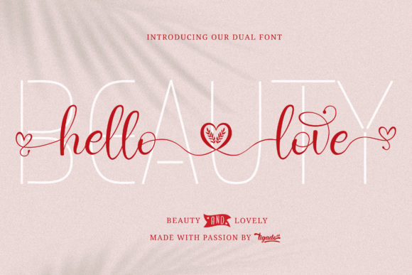 Hello Love Font Poster 1