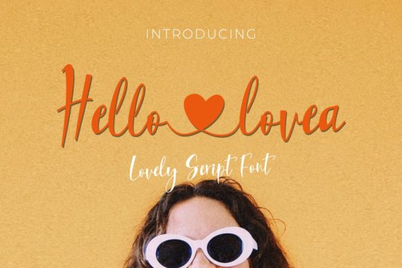 Hello Lovea Font Poster 1