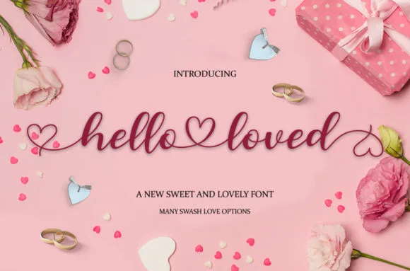 Hello Loved Font Hello Loved Font Poster 1