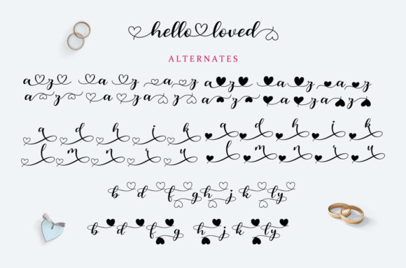 Hello Loved Font Poster 8