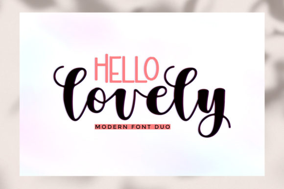 Hello Lovely Duo Font
