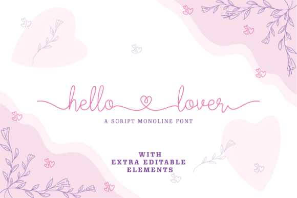 Hello Lover Font Poster 1