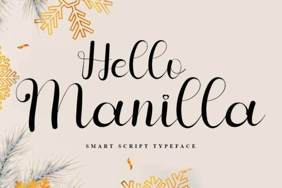 Hello Manilla Font Poster 1