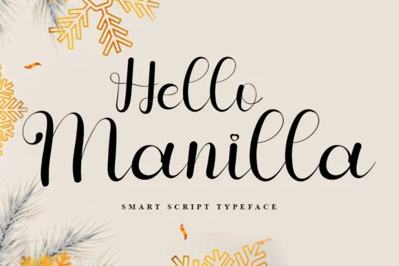 Hello Manilla Font Hello Manilla Font Poster 1