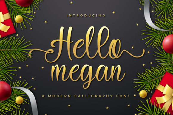 Hello Megan Font Poster 1