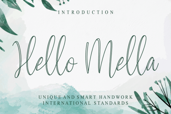 Hello Mella Font Poster 1