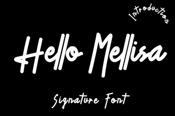 Hello Mellisa Font Poster 1
