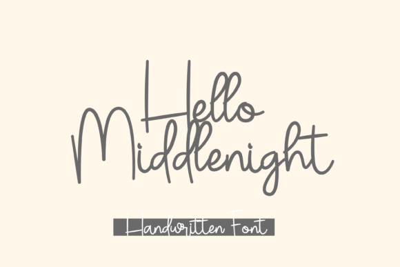 Hello Middlenight Font