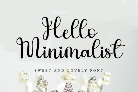 Hello Minimalist Font Poster 1