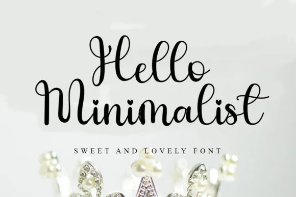 Hello Minimalist Font Hello Minimalist Font Poster 1