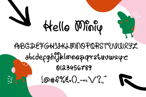 Hello Miniy Font Poster 4