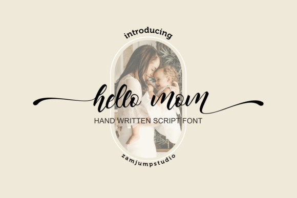 Hello Mom Font Poster 1