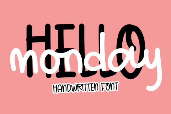 Hello Monday Font Poster 1