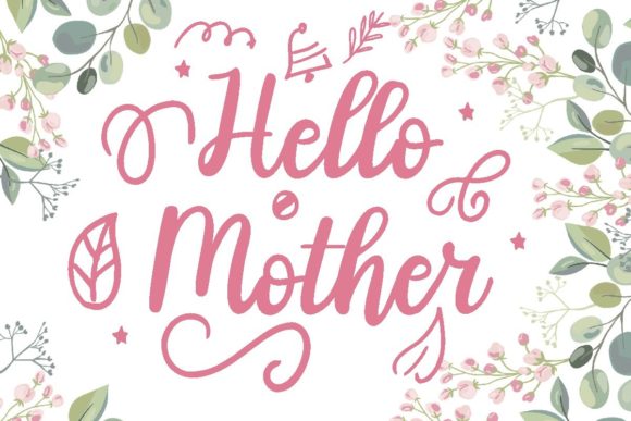 Hello Mother Font Poster 1