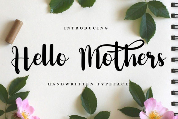 Hello Mothers Font Poster 1