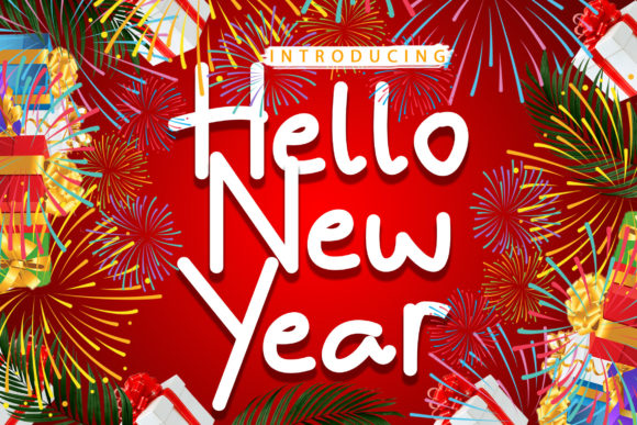 Hello New Year Font