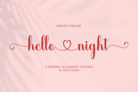 Hello Night Font