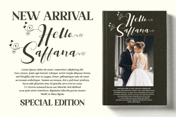 Hello Saffana Font Poster 14