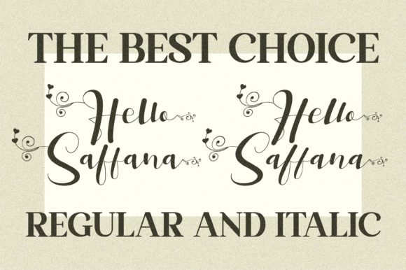 Hello Saffana Font Poster 19