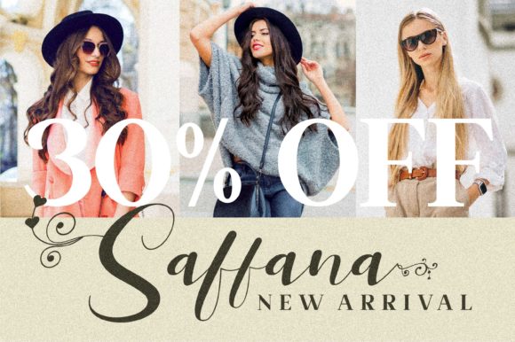 Hello Saffana Font Poster 3