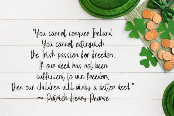 Hello Saint Patrick Font Poster 2