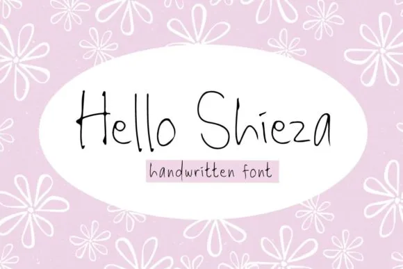 Hello Shieza Font Hello Shieza Font Poster 1