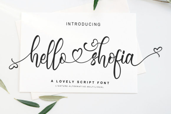 Hello Shofia Font Poster 1