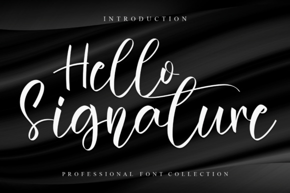 Hello Signature Font Poster 1