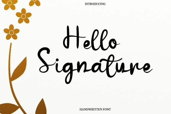 Hello Signature Font