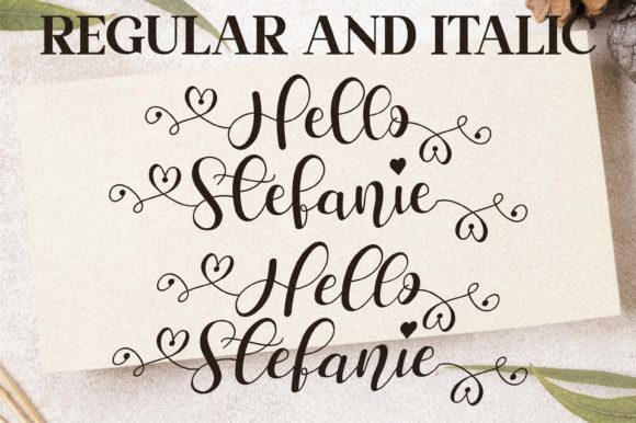 Hello Stefanie Font Poster 19