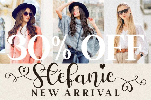 Hello Stefanie Font Poster 3