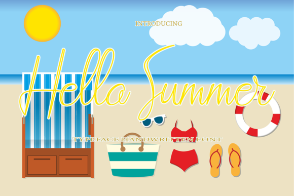 Hello Summer Font Poster 1