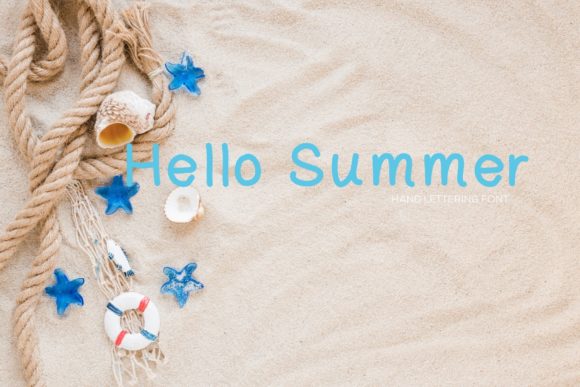 Hello Summer Font Poster 1