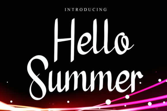 Hello Summer Font Poster 1