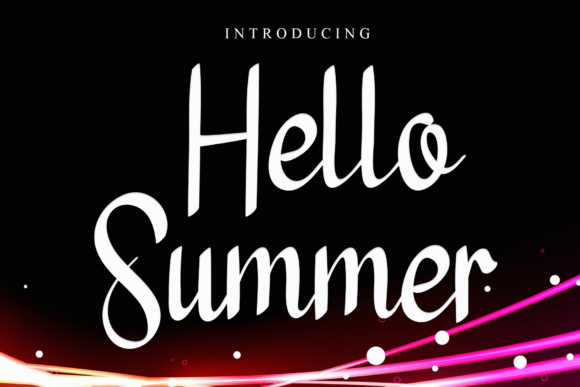 Hello Summer Font Hello Summer Font Poster 1