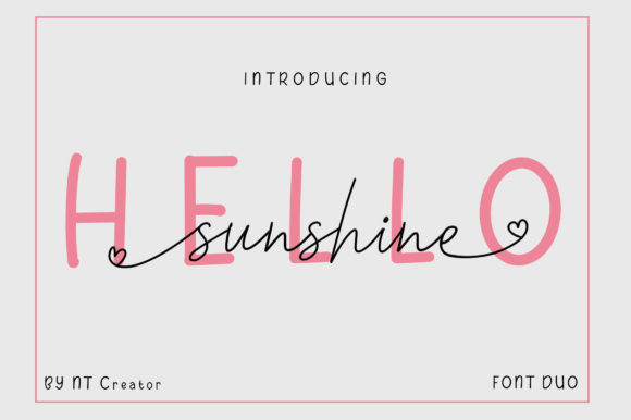 Hello Sunshine Font Poster 1