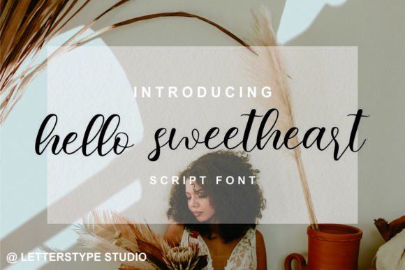 Hello Sweetheart Font Poster 1
