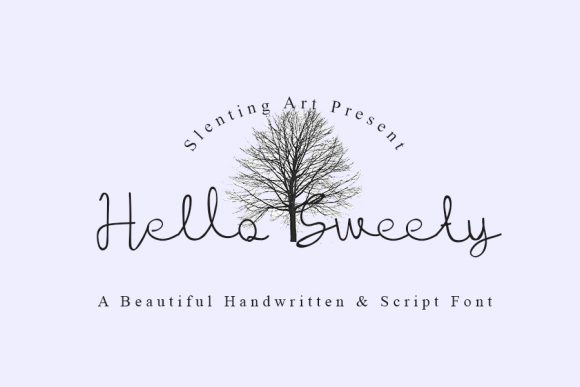 Hello Sweety Font Poster 1