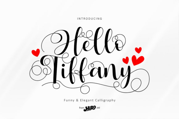 Hello Tiffany Font Poster 1