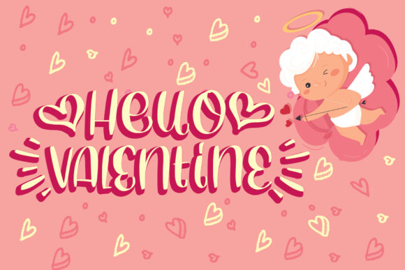 Hello Valentine Font Poster 1