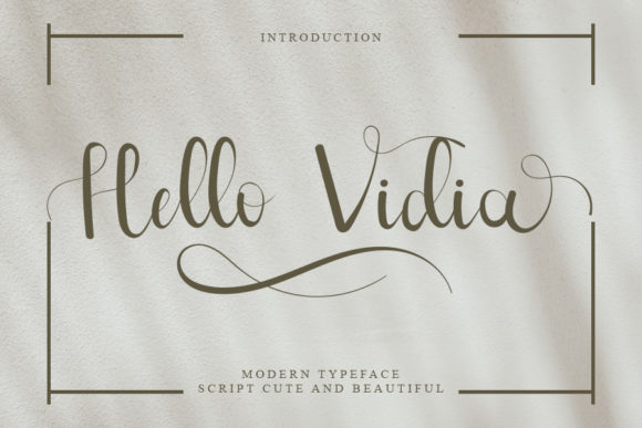 Hello Vidia Font Poster 1