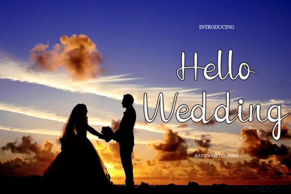 Hello Wedding Font Poster 1