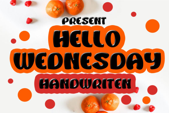 Hello Wednesday Font Poster 1