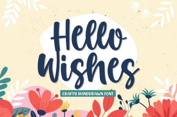 Hello Wishes Font Poster 1