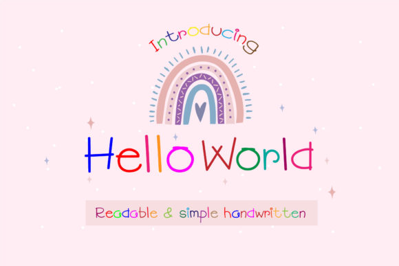 Hello World Font Poster 1